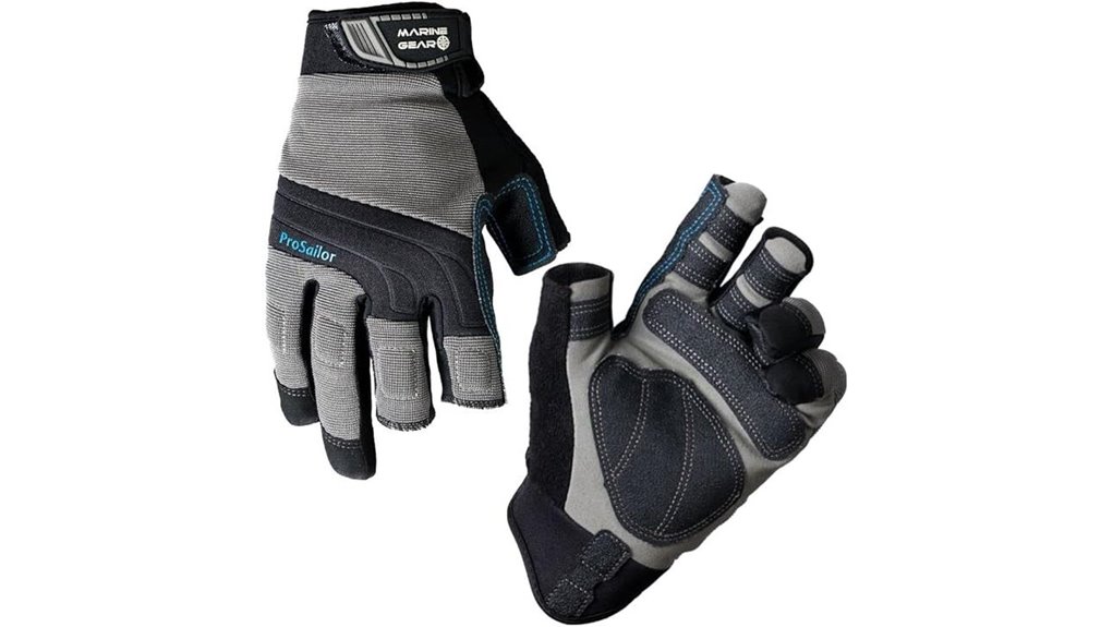 sailing gloves three finger dexterity