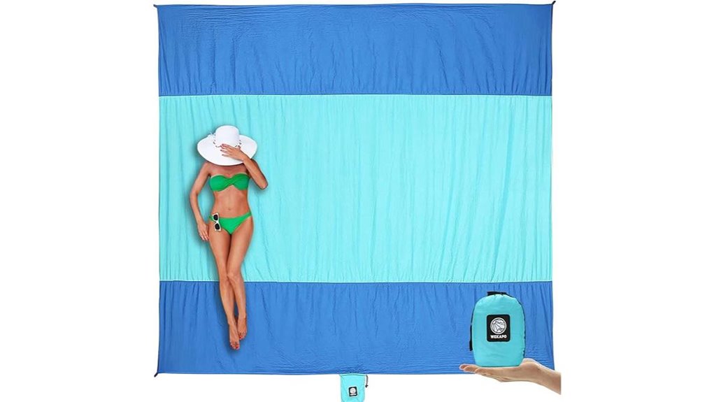 sandproof beach blanket stakes