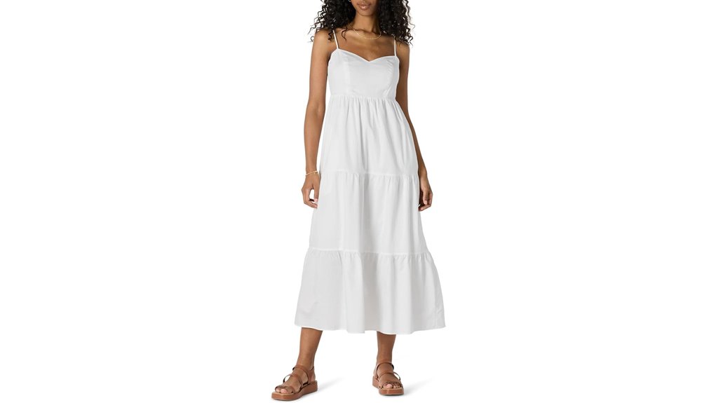 sateen fit flare midi