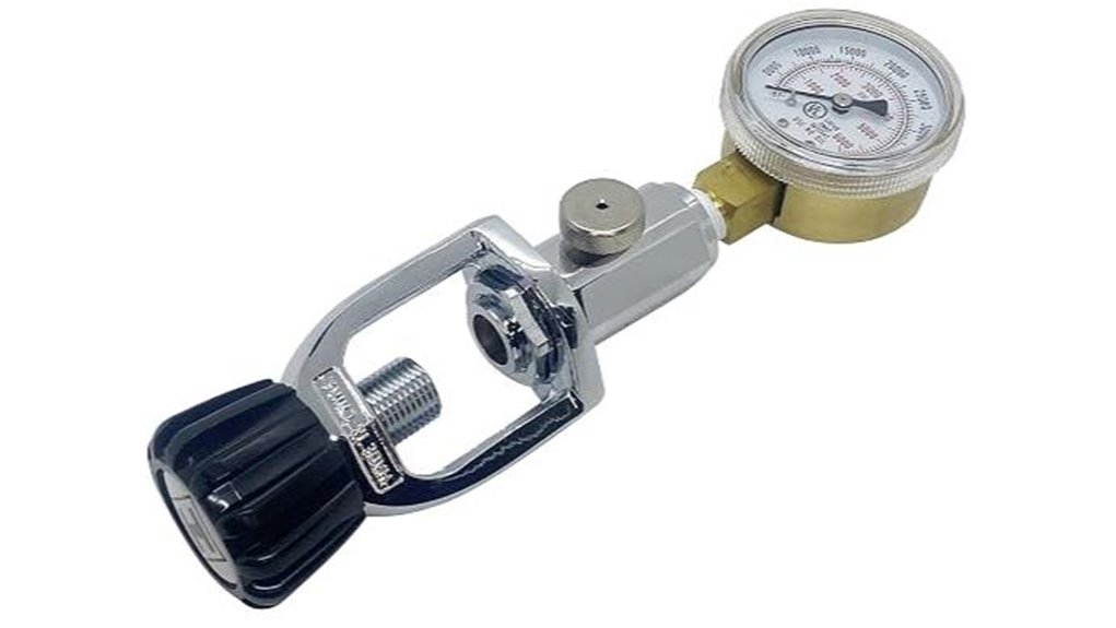 scuba yoke pressure gauge