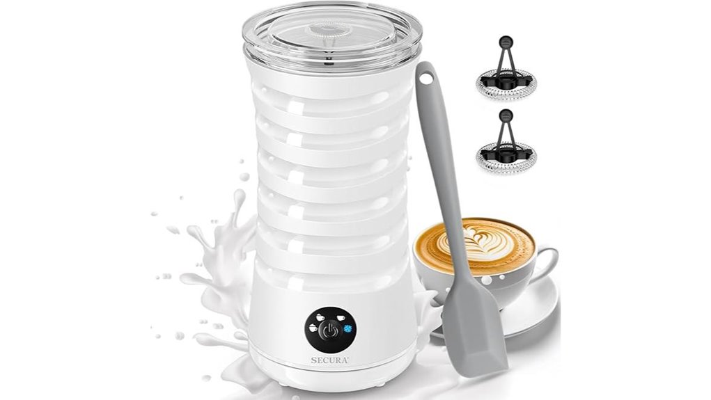 secura 4 in 1 milk frother