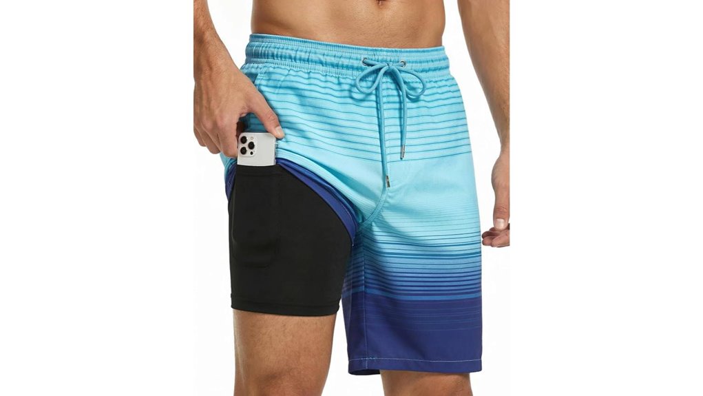 seven inch quick dry 2 in 1 shorts