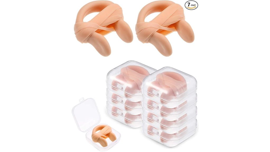 seven pack silicone nose clips