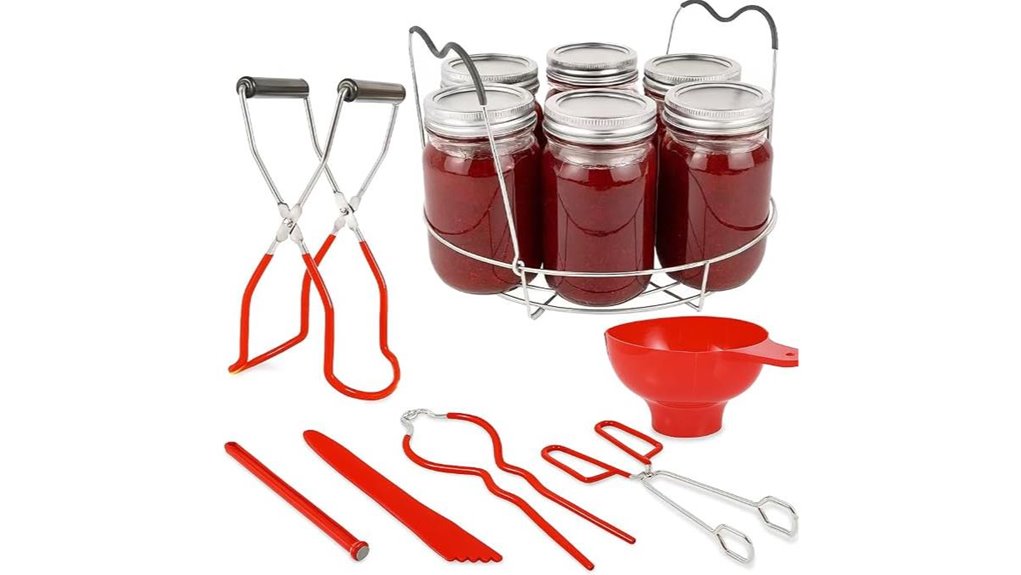 seven piece stainless steel kit
