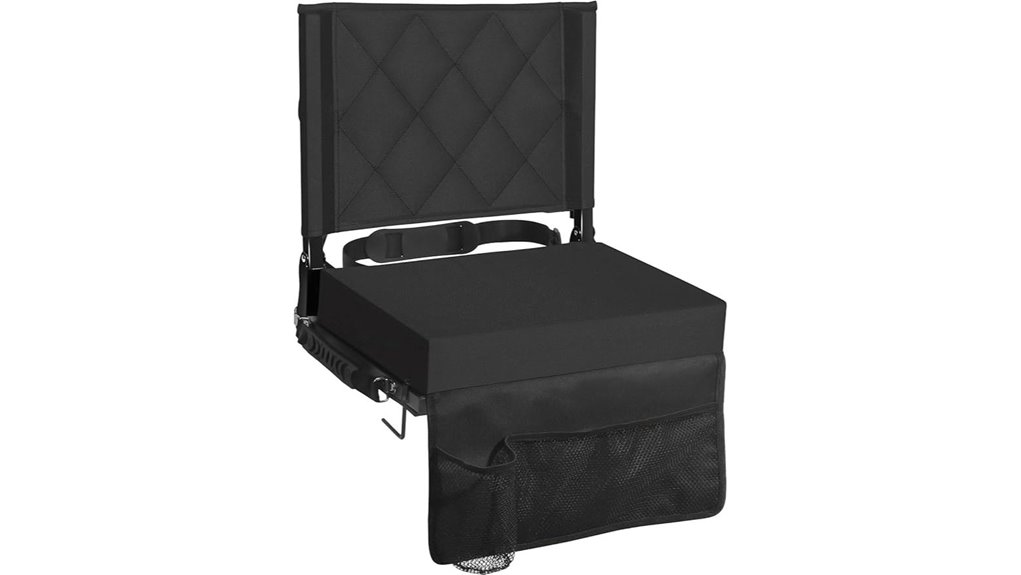 sheenive back support folding bleacher