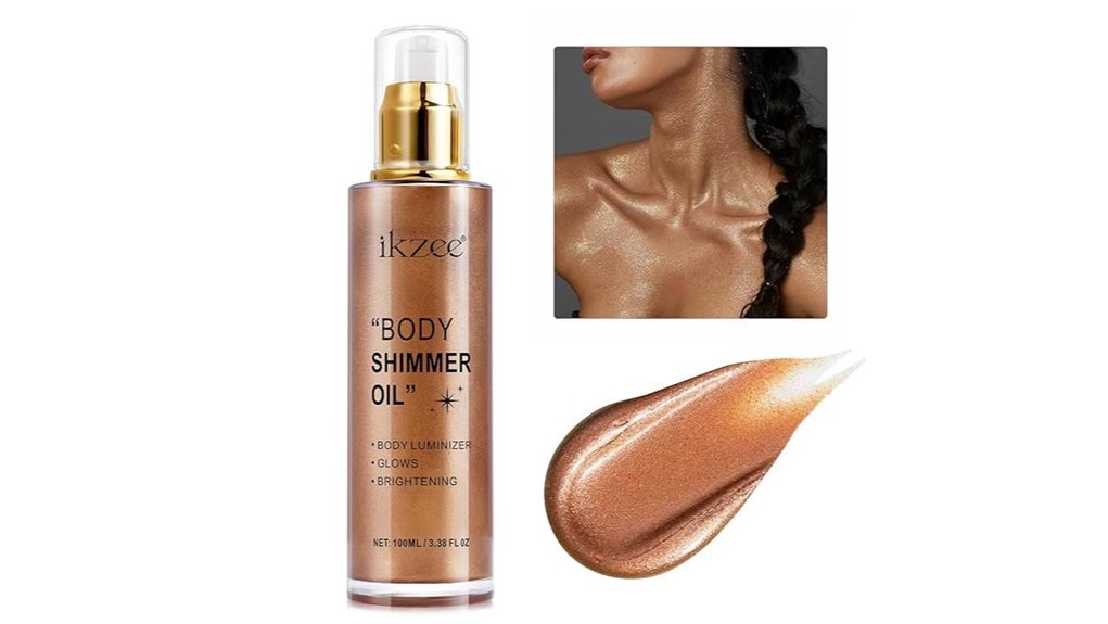 shimmer oil bronze gold