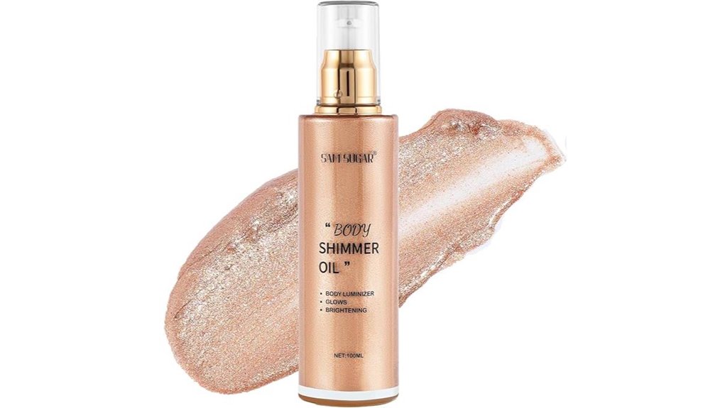shimmering moisturizing highlighter oil