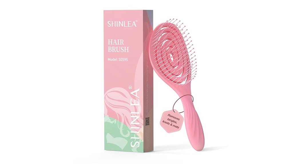 shinlea pink detangle brush