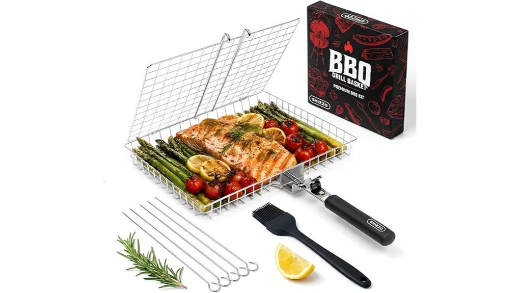 shizzo stainless grill basket