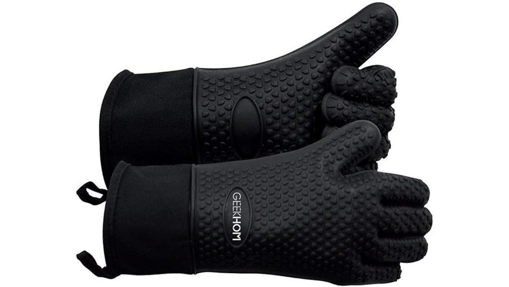 silicone 13 7 inch bbq mitts