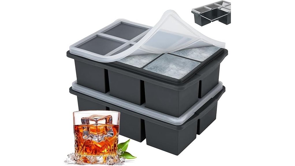 silicone ice trays steel