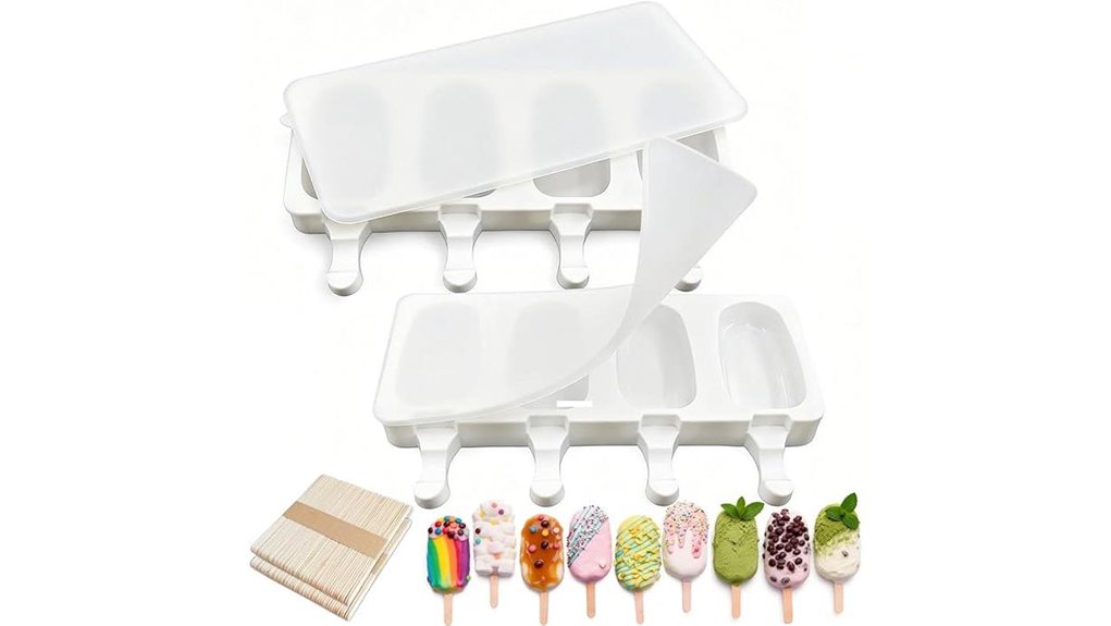silicone oval popsicle molds