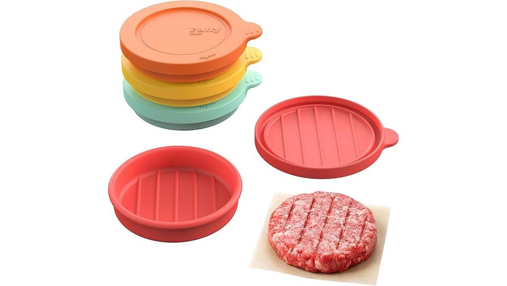 silicone patty mold pack
