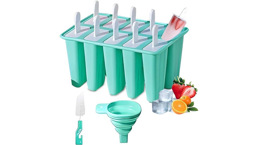 silicone popsicle molds set