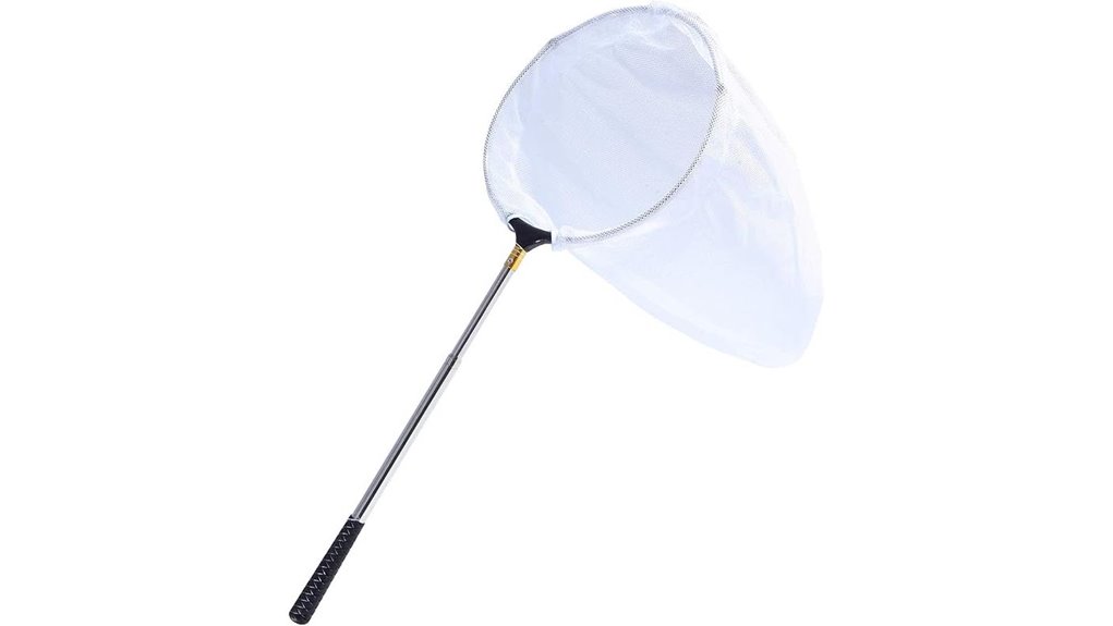 silver telescopic butterfly net
