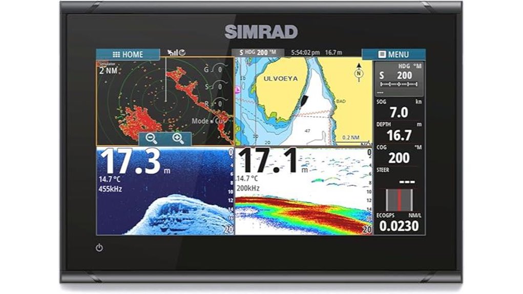 simrad go c map fishfinder