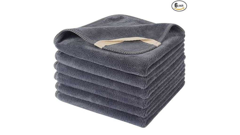sinland 12 inch gray washcloths