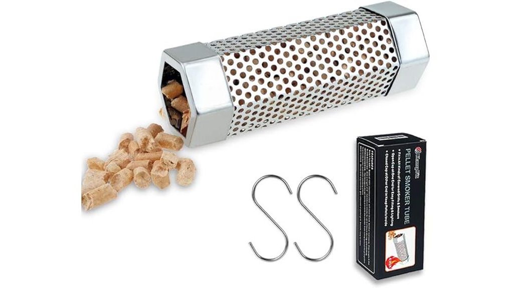 six inch stainless pellet tube