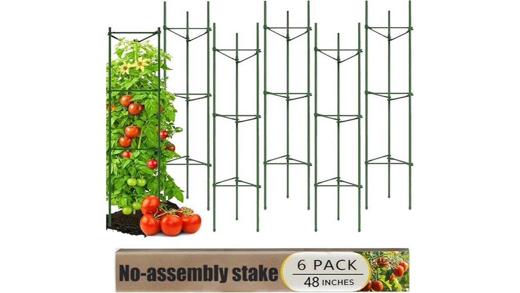 six pack 48 inch tomato cages