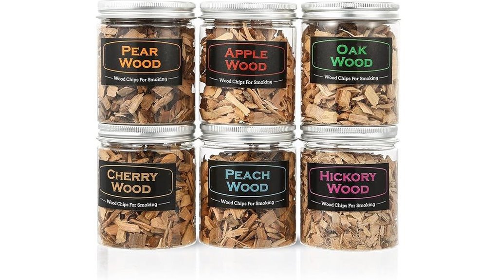 six pack natural smoker chips
