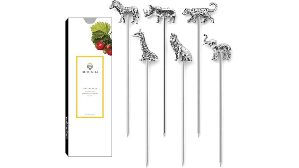 six pack safari cocktail picks