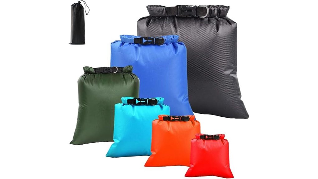 six pack waterproof swim bags