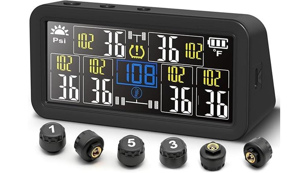 six wheel tpms lcd charger