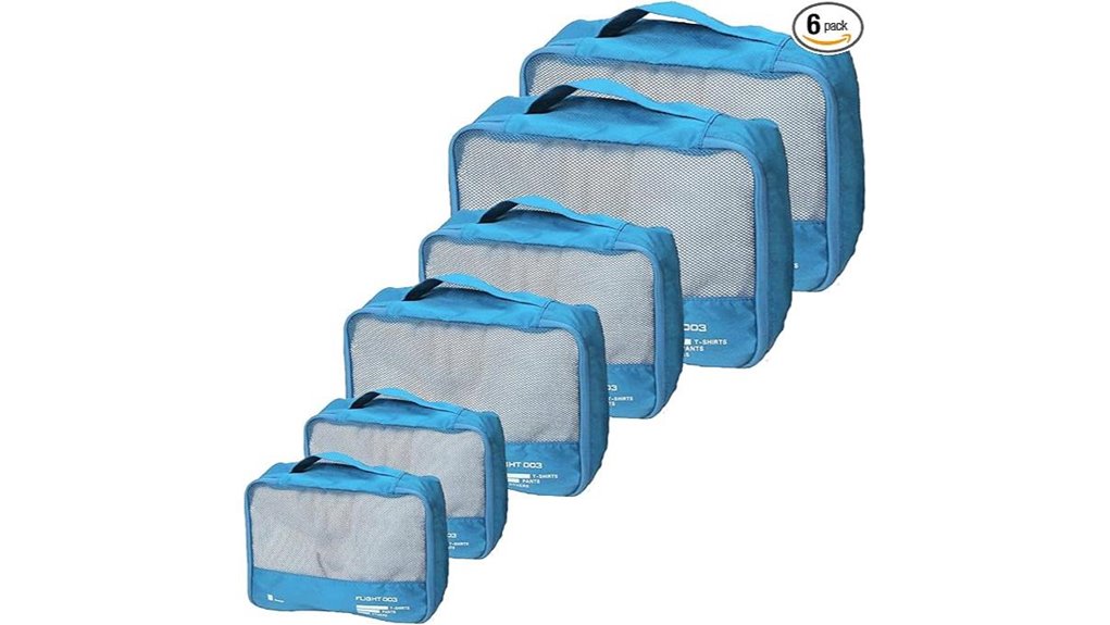 sky blue packing cubes