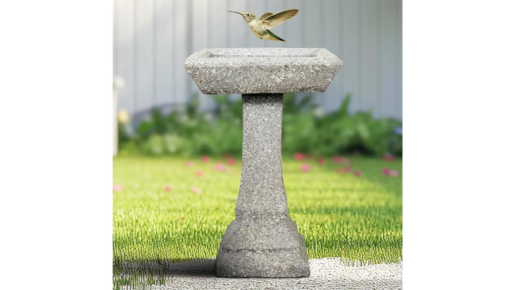 skyfire concrete birdbath pedestal