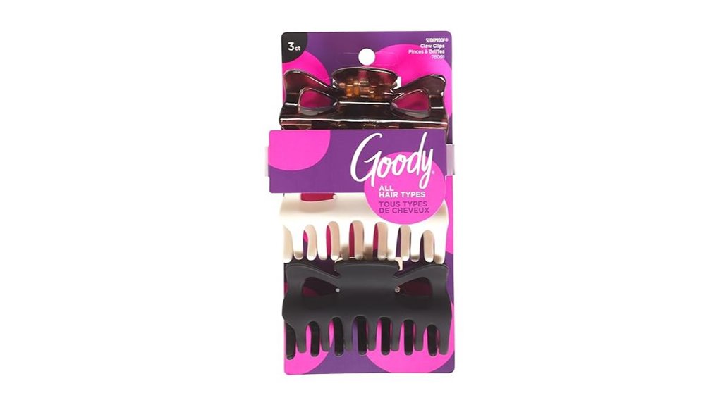 slideproof large claw clips
