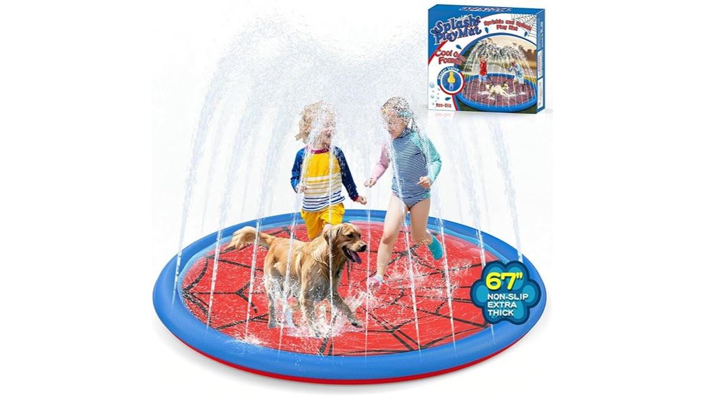 slip resistant 67 inch splash pad