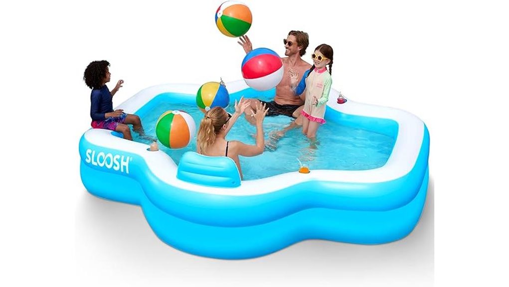 sloosh blue pool seats
