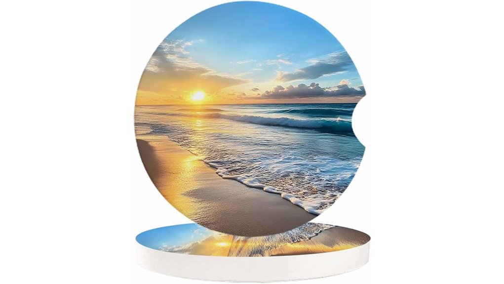 small absorbent ceramic coasters