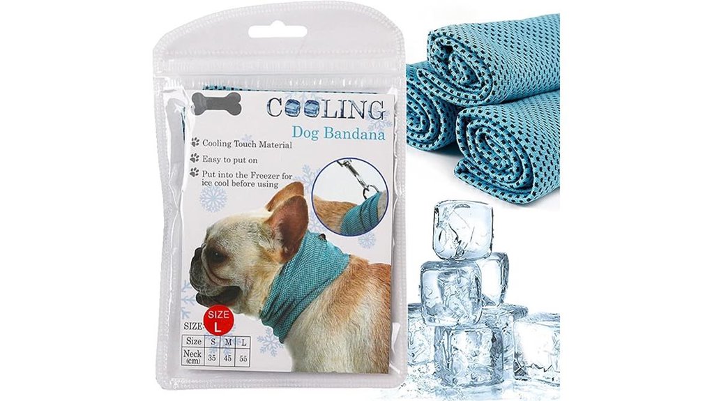 small blue cooling collar