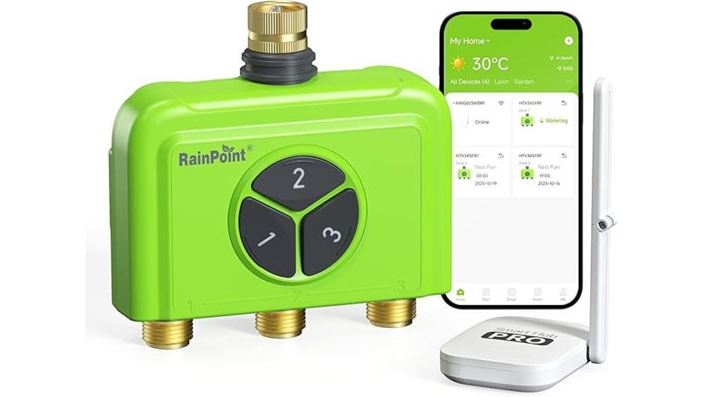 smart green 3 zone timer