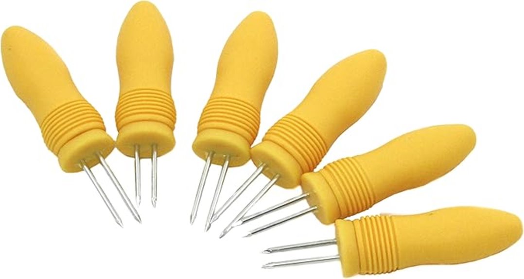 soft yellow corn holders
