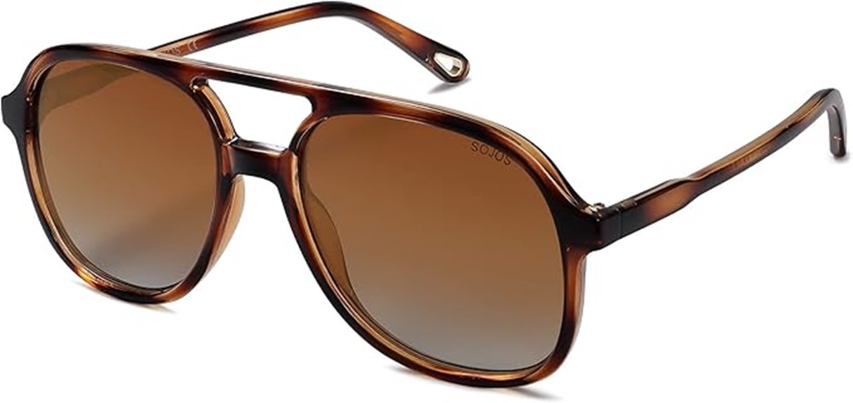sojos retro polarized aviators