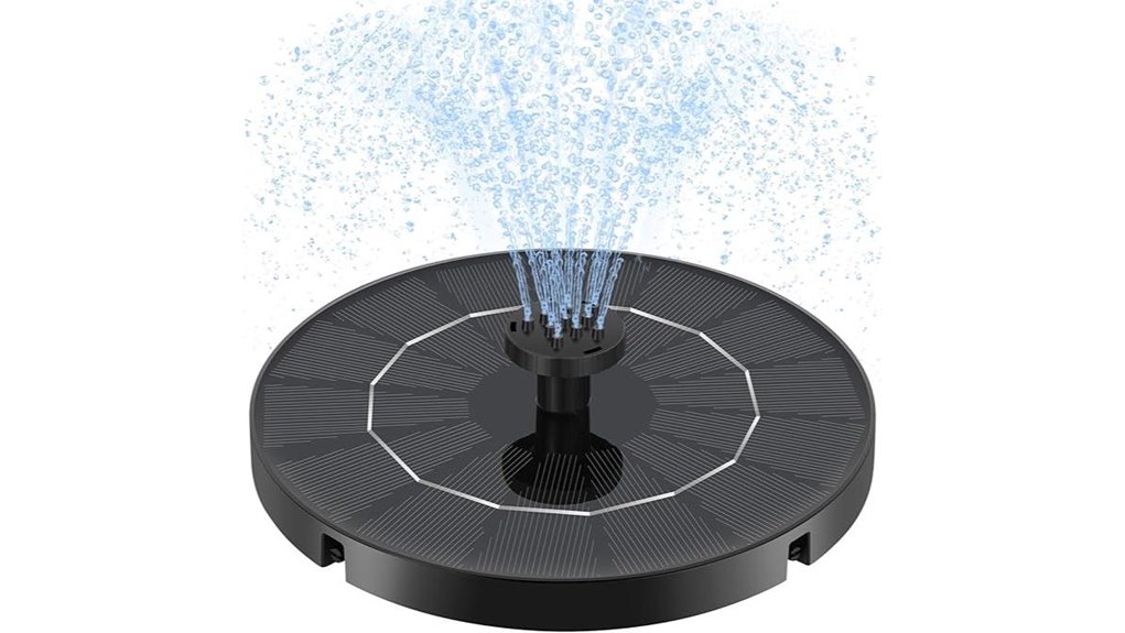 solar 3 5w birdbath 6nozzles