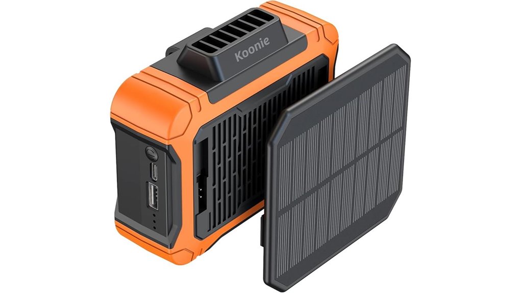 solar 3 speed waist fan