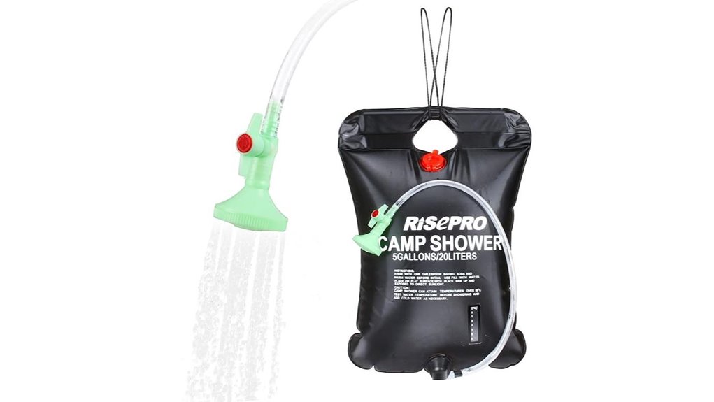 solar 5gal camping shower