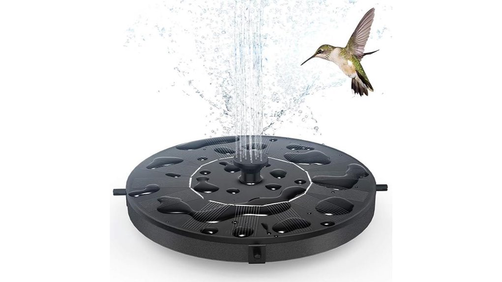 solar floating birdbath pump