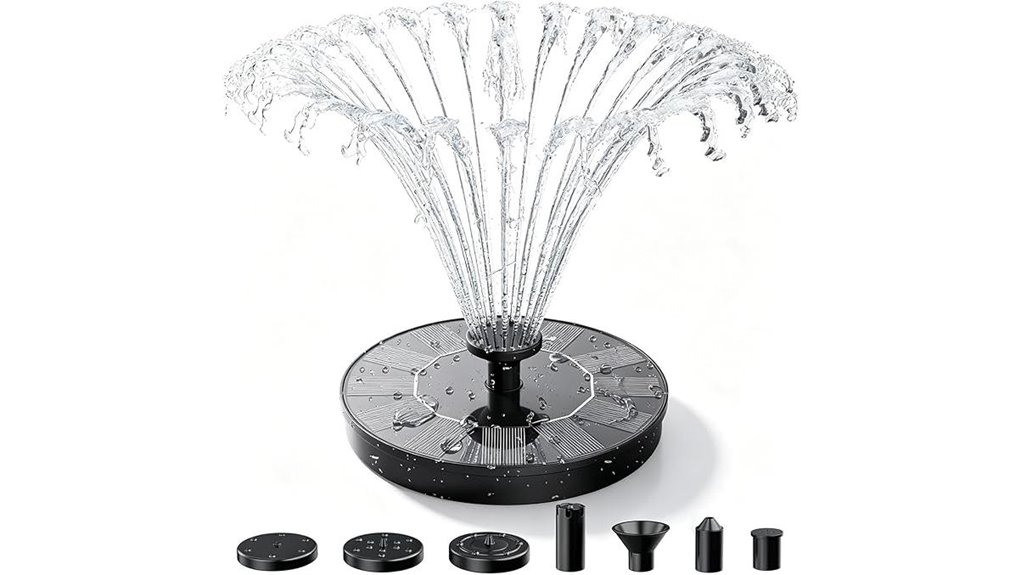 solar fountain pump six