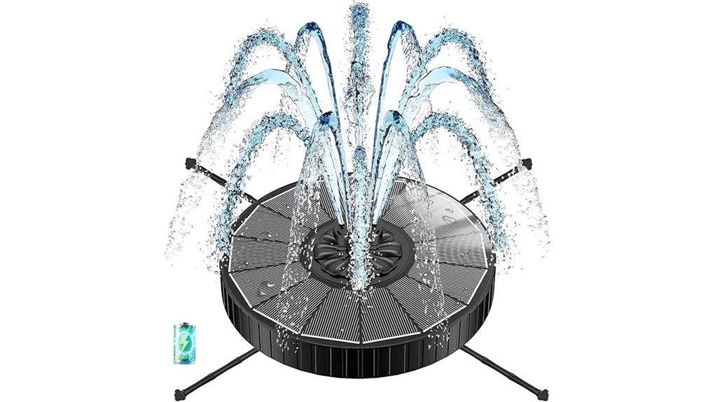 solar glass bird bath
