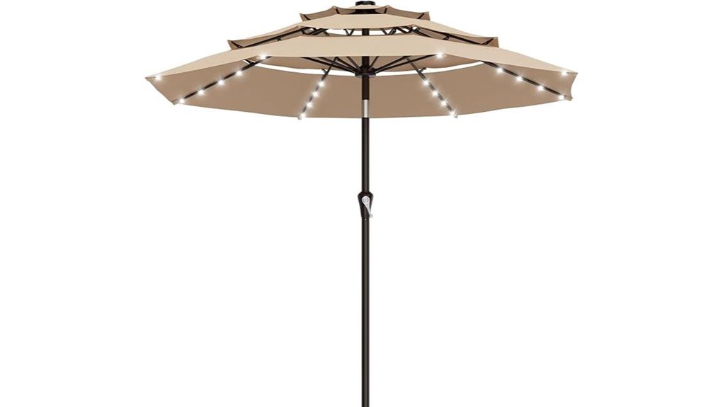 solar led 9ft 3 tier