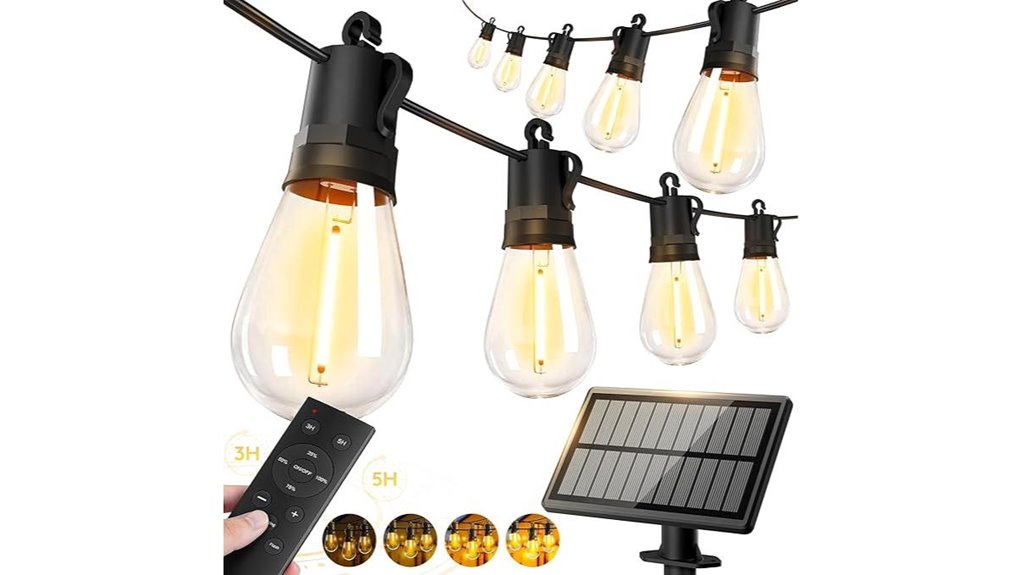 solar powered 50ft waterproof lights