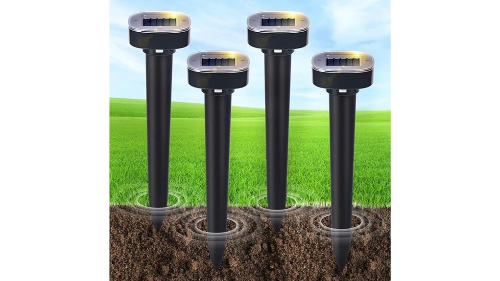 solar powered all animal repellent four pack