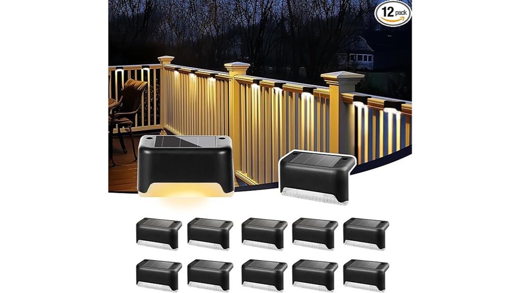 solar step lights 12 pack