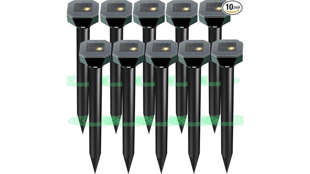 solar ultrasonic multi animal deterrent
