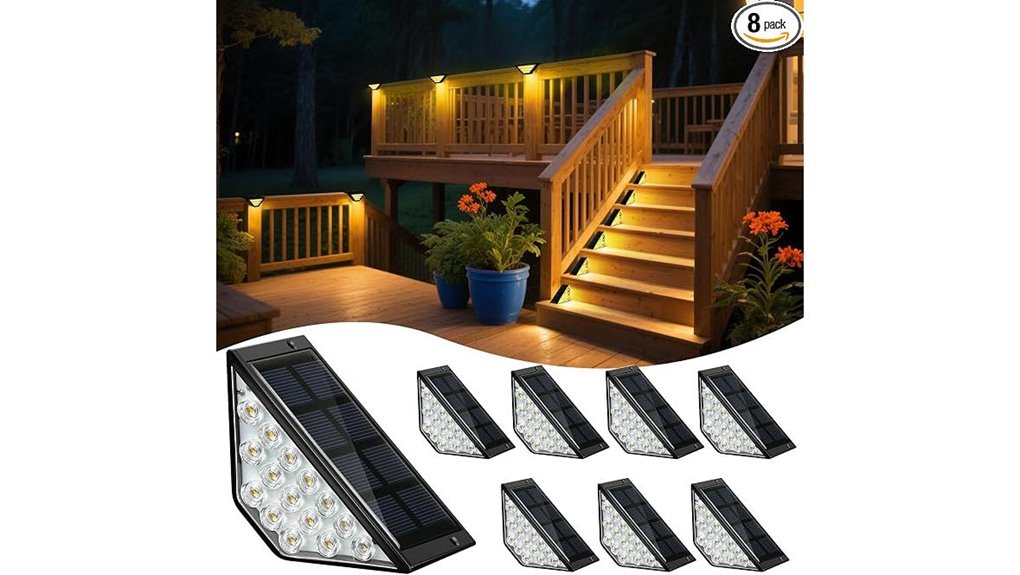 solar waterproof warm steplights