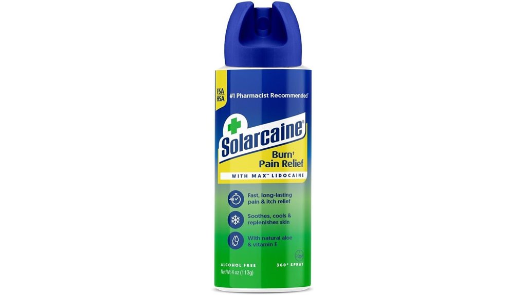 solarcaine 4 lidocaine spray